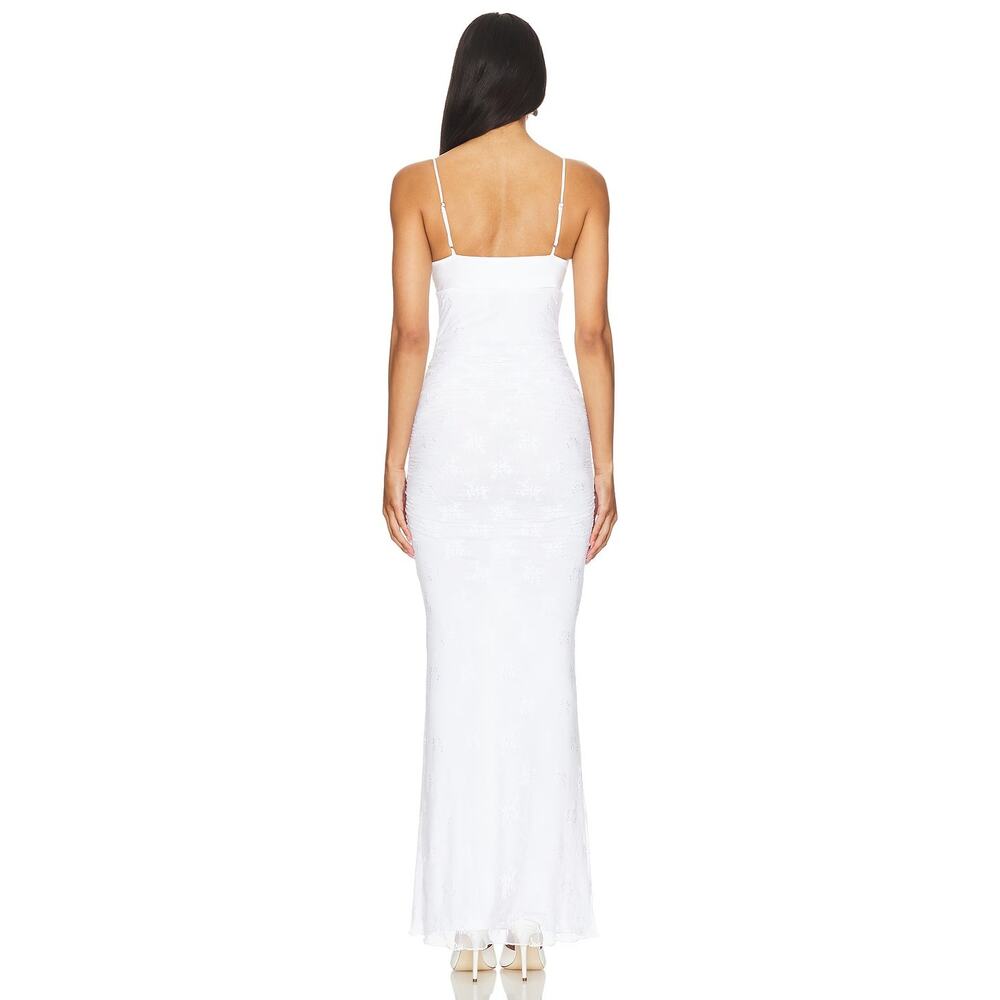 Majorelle Leonie Floral Lace Rosette Maxi Bridal Wedding Coquette Cocktail S - Picture 3 of 13